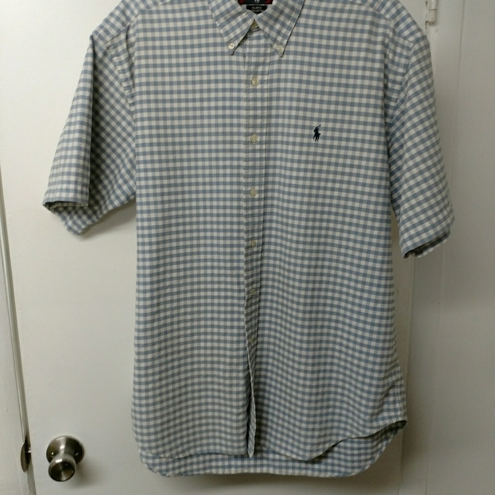 Ralph Lauren Short Sleeve shirt blue-white check L
